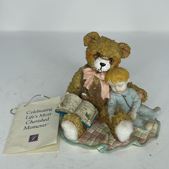Vintage Christmas Around the World #230003 Pappa Bear Story Time Fuzzy Feet - Picture 1 of 15